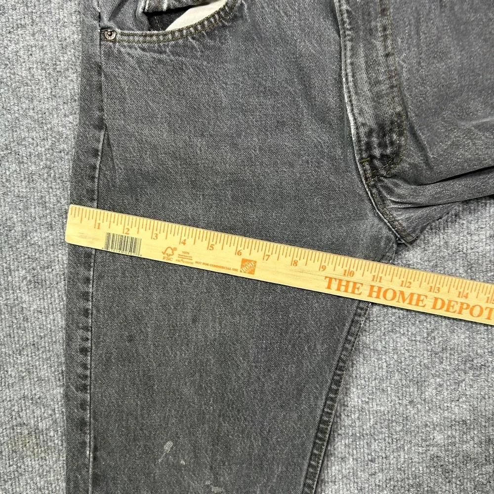 Vintage Levi's 505 Jeans Men's Black Denim Pocket Classic USA Made - 33X34